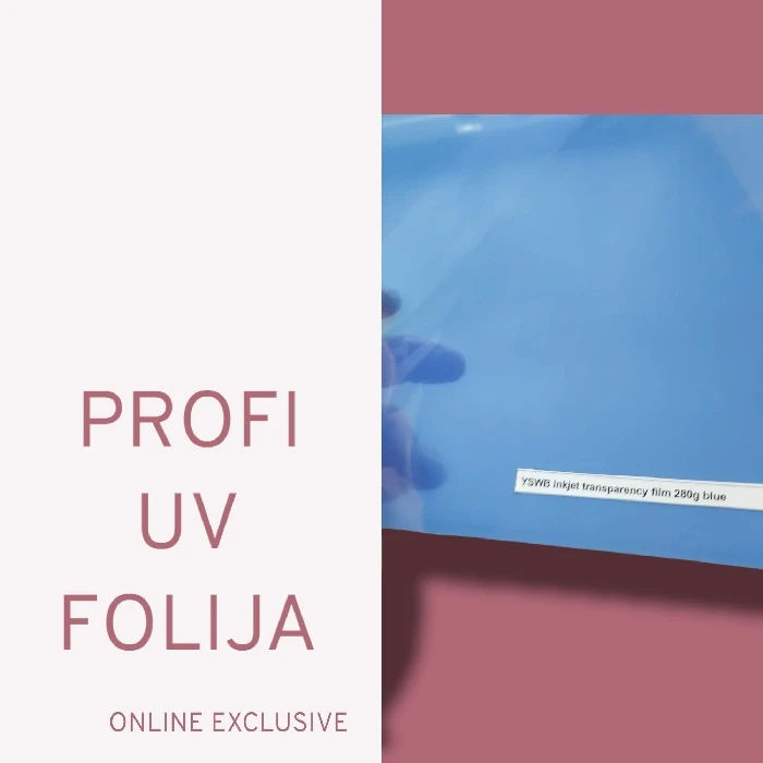 Folija za izdelavo filmov z inkjet tiskalniki A4 280g PET Modra